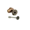 HPC 3/4" High Capacity Pewter Angle Decorative Key Valve Kit -AMS FIREPLACE Sales MAPW HC 33231 43532.1561144731