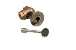 HPC 1/2" Pewter Angle Decorative Key Valve Kit