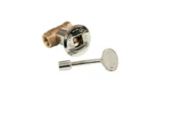 HPC 1/2" Chrome Straight Decorative Key Valve Kit
