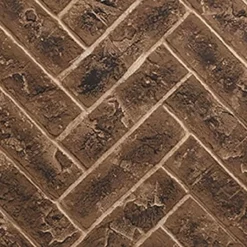 Tavern Brown Herringbone Brick Interior Panels For Meridian 36" Fireplaces | Majestic