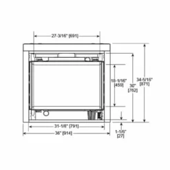 Mercury 32" Direct Vent Gas Fireplace | Majestic 12 Mercury 32" Direct Vent Gas Fireplace | Majestic -AMS FIREPLACE Sales Mercury front 394x362 60499.1662728436