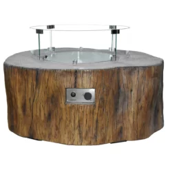 Elementi Manchester Fire Table 42" X 39" 30 Elementi Manchester Fire Table 42" X 39" -AMS FIREPLACE Sales OFG145RW Manchester Fire Table with Wind Screen Stainless Steel Lid web 20256.1675207278