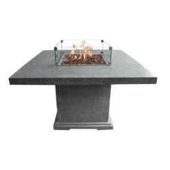 Elementi Birmingham Fire Table 48" X 48" 10 Elementi Birmingham Fire Table 48" X 48" -AMS FIREPLACE Sales OFG202 Birmingham Dining Table with Wind Screen web 01570.1625266458