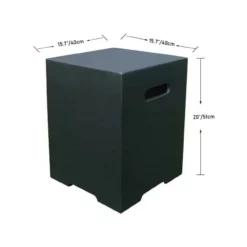 Elementi Square Propane Tank Cover Smooth Finish 16" X 16" 11 Elementi Square Propane Tank Cover Smooth Finish 16" X 16" -AMS FIREPLACE Sales ONB01 109 DG Tank Cover Dimensions 34672 71398.1674671757