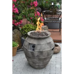 Modeno Pompeii Fire Pit -AMS FIREPLACE Sales QZ5UkayQ 76885.1656435058