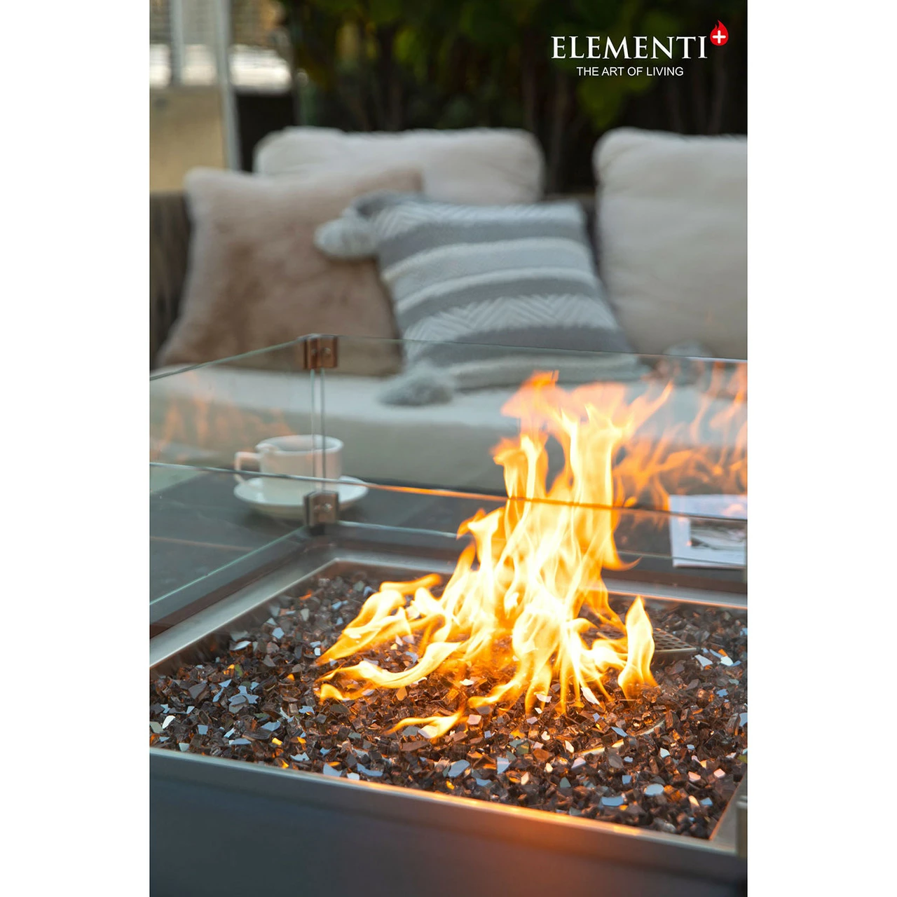 Elementi Plus Sofia Marble Porcelain Fire Table 6 Elementi Plus Sofia Marble Porcelain Fire Table - Image 4