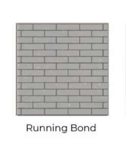 Running Bond Black Isokern Firebricks SPLIT Brick 90 Count - SPLIT-BK-90R