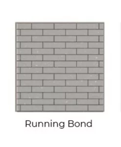 Running Bond Black Isokern Firebricks SPLIT Brick 120 Count - SPLIT-BK-120R