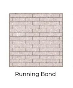 Running Bond Grey Isokern Firebricks Full Brick 240 Count - FIG7600SMI-240R