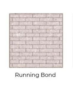 Running Bond Grey Isokern Firebricks SPLIT Brick 185 Count - FIG7605SMI-185R