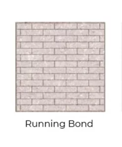 Running Bond Grey Isokern Firebricks Full Brick 90 Count - FIG7600SMI-90R