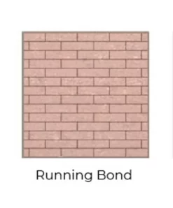 Running Bond Red Isokern Firebricks Full Brick 210 Count - 15461002-210R