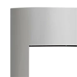 Contemporary Brushed Stainless Steel Surround With Safety Barrier For Vittoria Fireplace - Napoleon