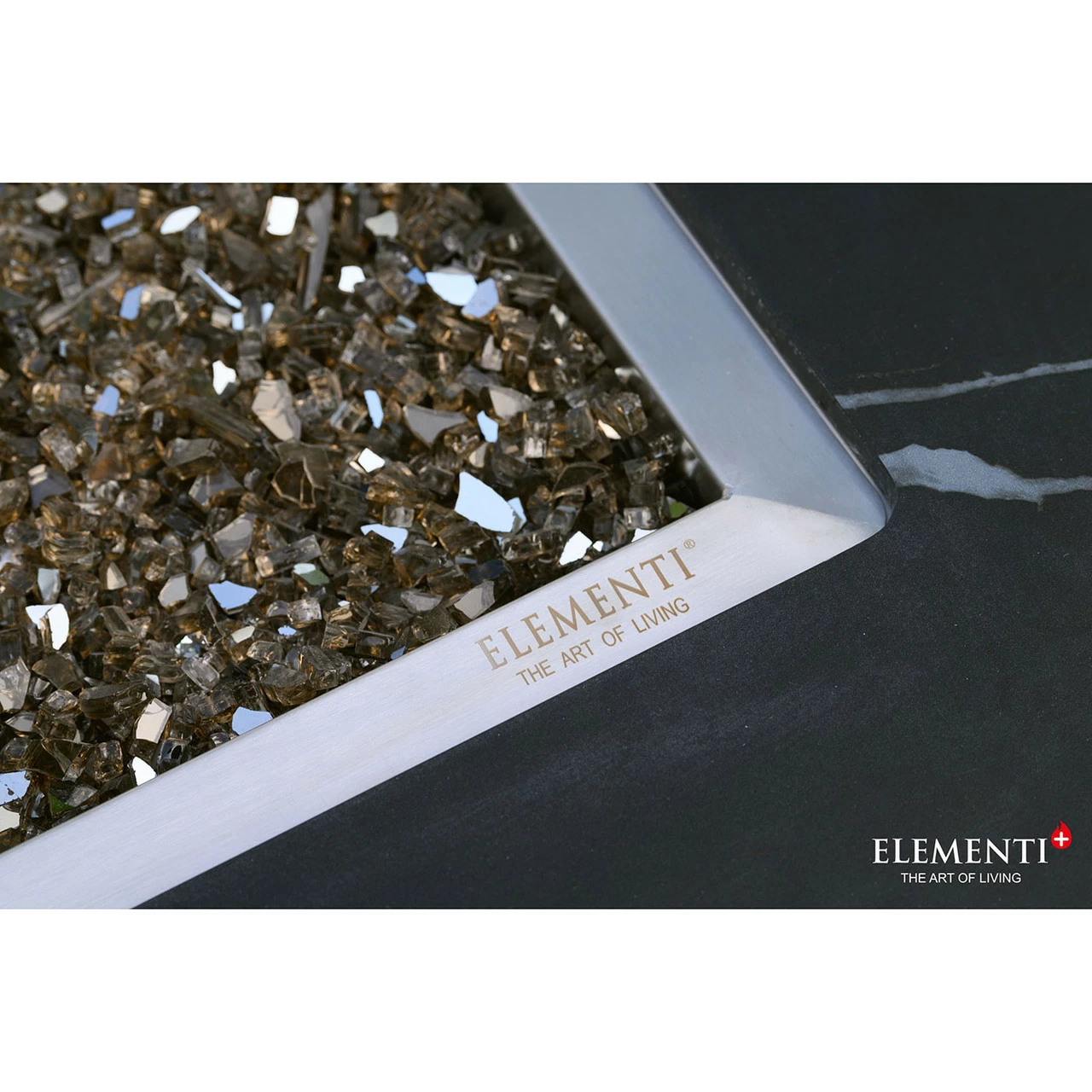 Elementi Plus Varna Marble Porcelain Fire Table 4 Elementi Plus Varna Marble Porcelain Fire Table - Image 2