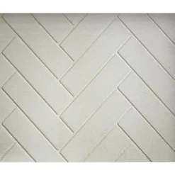 Herringbone Natural Gray Molded Brick Panels For Ashland 42" Fireplace | Majestic