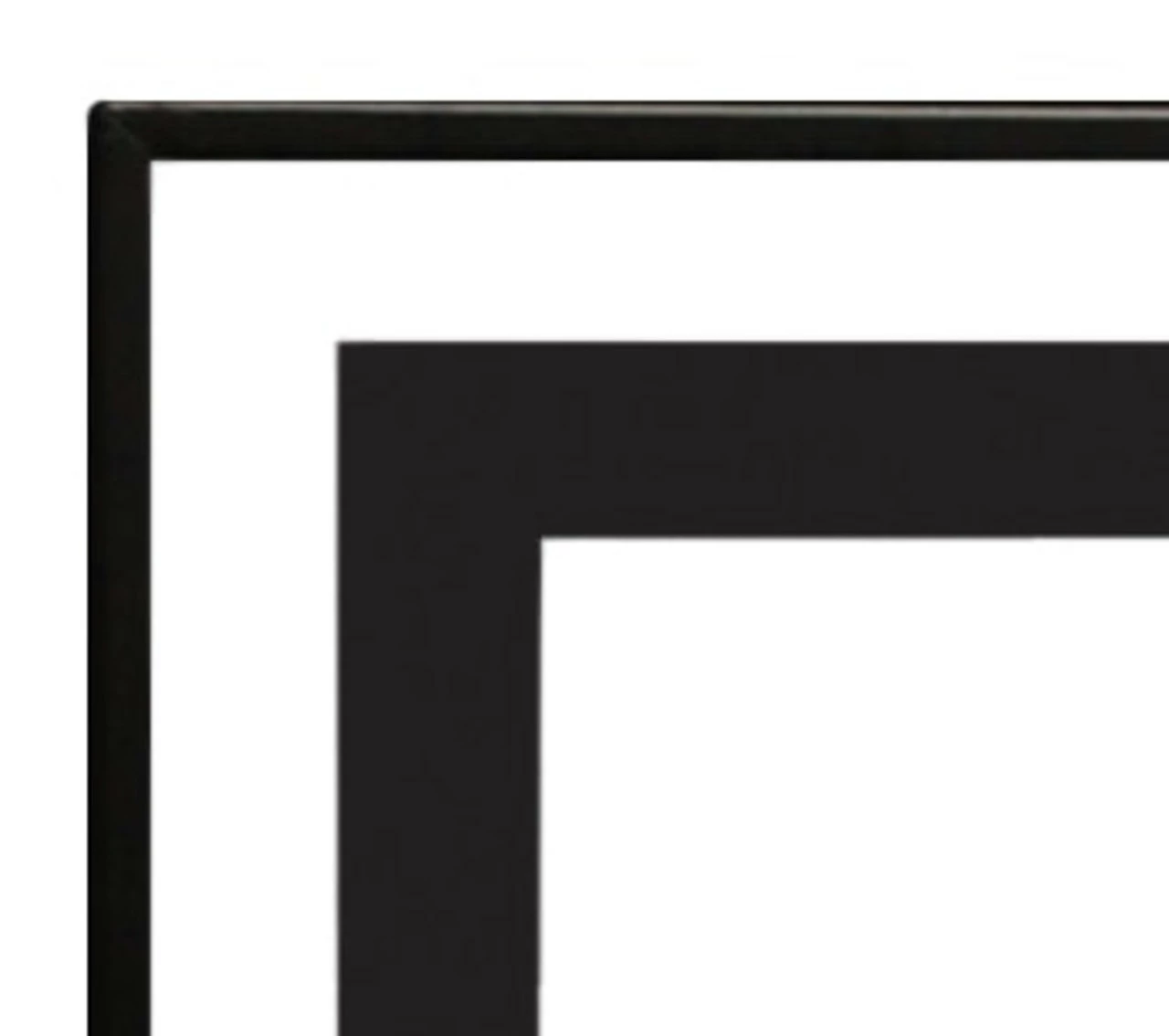 Empire 3/4" Black Beveled Decorative Fireplace Front For Boulevard 60" - American Hearth 3 Empire 3/4" Black Beveled Decorative Fireplace Front For Boulevard 60" - American Hearth