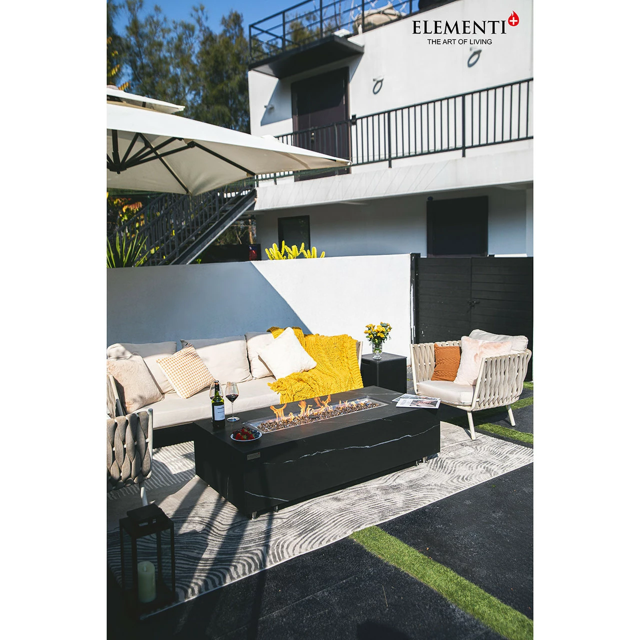 Elementi Plus Varna Marble Porcelain Fire Table 8 Elementi Plus Varna Marble Porcelain Fire Table - Image 6