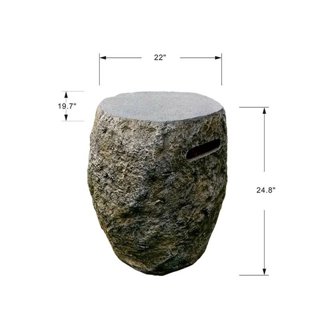Elementi Boulder Propane Tank Cover 22" X 20" 4 Elementi Boulder Propane Tank Cover 22" X 20" - Image 2