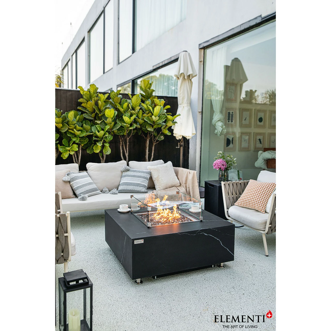 Elementi Plus Sofia Marble Porcelain Fire Table 8 Elementi Plus Sofia Marble Porcelain Fire Table - Image 6