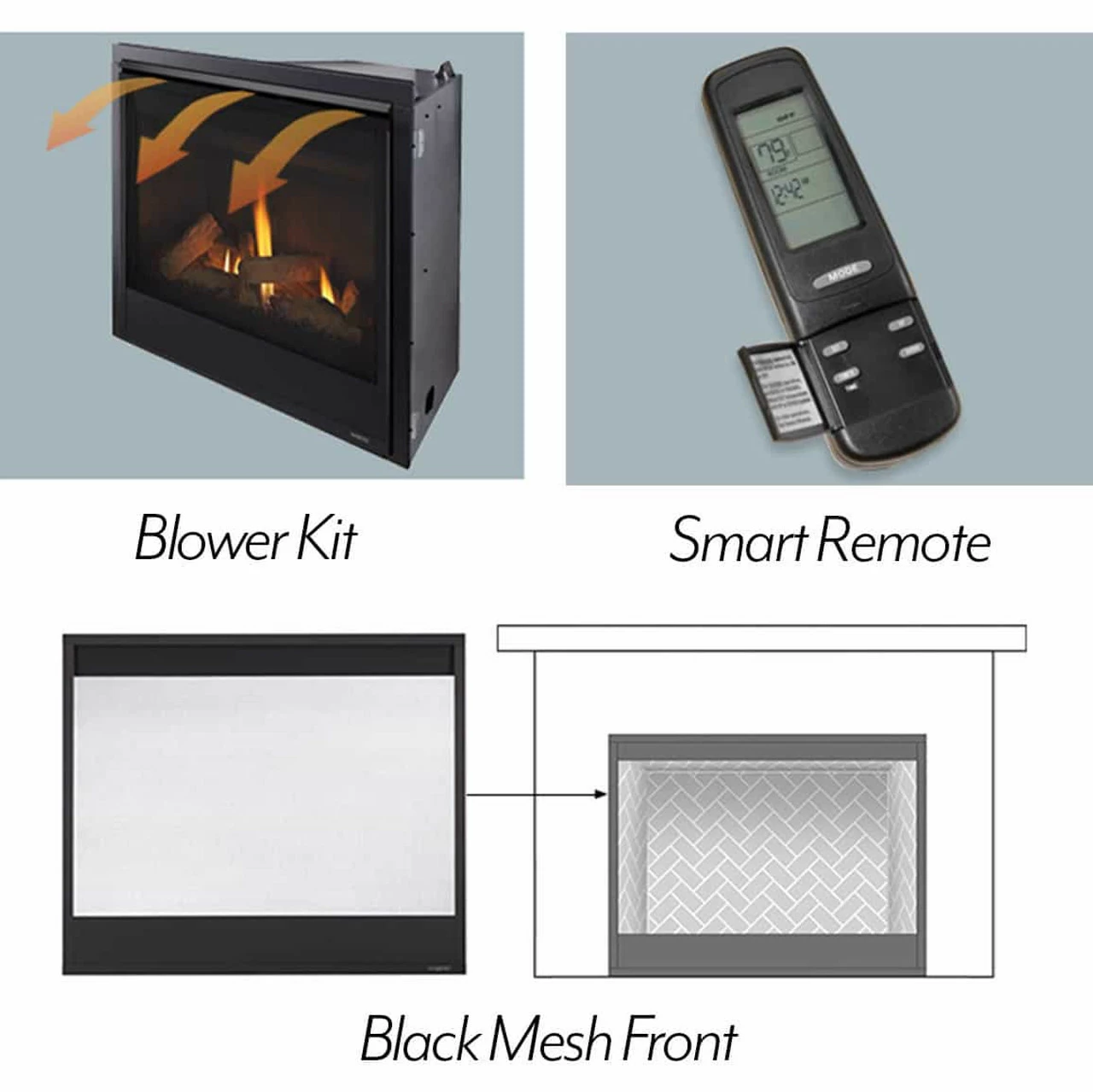Mercury 32" Direct Vent Gas Fireplace | Majestic 5 Mercury 32" Direct Vent Gas Fireplace | Majestic - Image 3