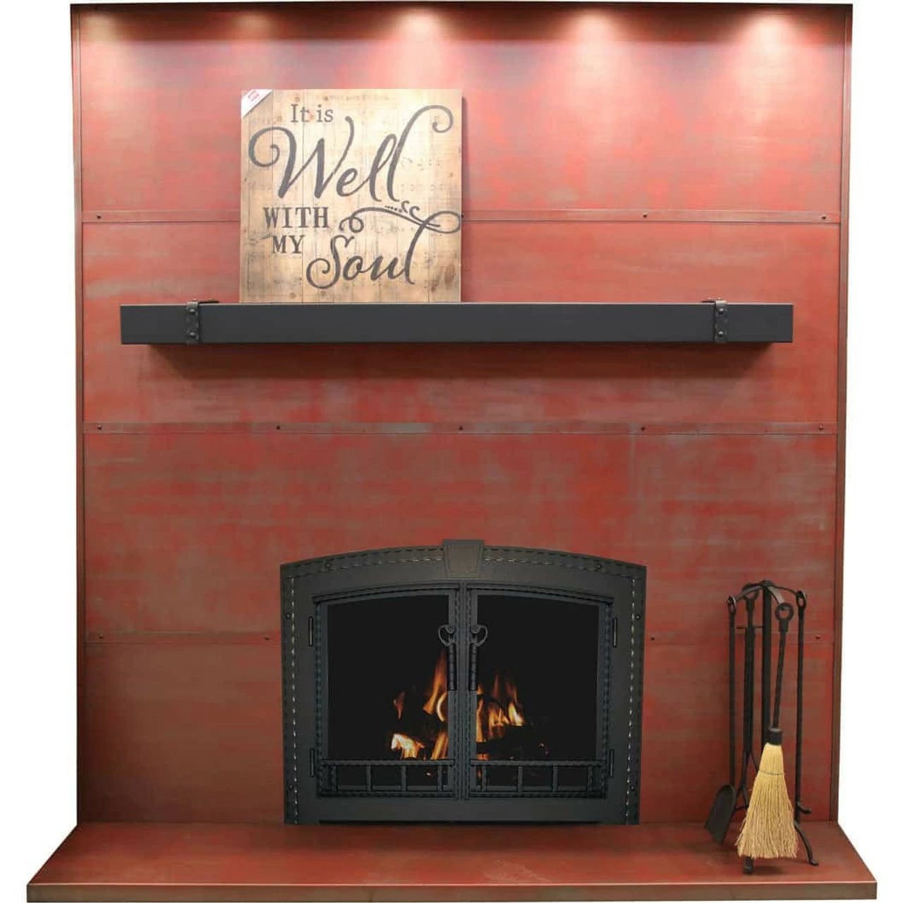 5ft Steel Mantel Shelf 5 5ft Steel Mantel Shelf - Image 3