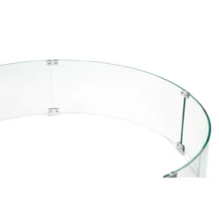 AMS Fire Pit Table Round Glass Wind Guard - 1/4" Thick Glass - Fire Flame Guard 15 AMS Fire Pit Table Round Glass Wind Guard - 1/4" Thick Glass - Fire Flame Guard -AMS FIREPLACE Sales ams wind guard 42 side web 06884.1666899219