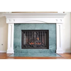 Arcadia Rectangular Fireplace Door - Wrought Iron 18 Arcadia Rectangular Fireplace Door - Wrought Iron -AMS FIREPLACE Sales arcadia 10 fireplace door web11 83448.1581639488