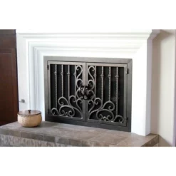 Arcadia Rectangular Fireplace Door - Wrought Iron 27 Arcadia Rectangular Fireplace Door - Wrought Iron -AMS FIREPLACE Sales arcadia 10 rectangular fireplace door web10 98748.1581639489