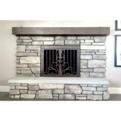 Arcadia Rectangular Fireplace Door - Wrought Iron 26 Arcadia Rectangular Fireplace Door - Wrought Iron -AMS FIREPLACE Sales arcadia 10 rectangular fireplace door web8 63429.1581639489