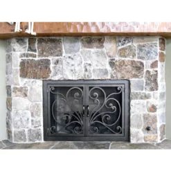 Azalea Rectangular Fireplace Door - Wrought Iron 13 Azalea Rectangular Fireplace Door - Wrought Iron -AMS FIREPLACE Sales azalea 6 03 web 20119.1581631319