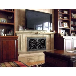 Azalea Rectangular Fireplace Door - Wrought Iron 14 Azalea Rectangular Fireplace Door - Wrought Iron -AMS FIREPLACE Sales azalea 6 04 web 80439.1581631319