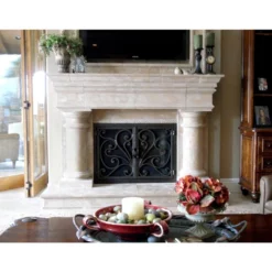 Azalea Rectangular Fireplace Door - Wrought Iron 15 Azalea Rectangular Fireplace Door - Wrought Iron -AMS FIREPLACE Sales azalea 6 05 web 51231.1581631319
