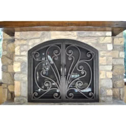 Azalea Arched Fireplace Door - Wrought Iron 8 Azalea Arched Fireplace Door - Wrought Iron -AMS FIREPLACE Sales azalea 6 arch web4 53287.1582825351