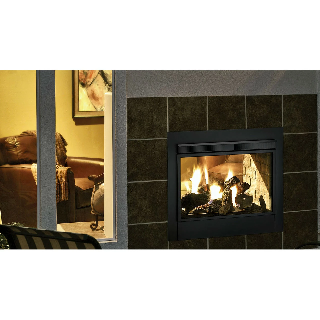 Twilight 36" Indoor/Outdoor See-Through Gas Fireplace | Majestic 6 Twilight 36" Indoor/Outdoor See-Through Gas Fireplace | Majestic - Image 4