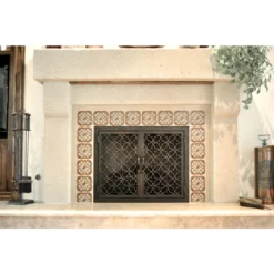 Batista Rectangular Fireplace Door - Wrought Iron 16 Batista Rectangular Fireplace Door - Wrought Iron -AMS FIREPLACE Sales batista 11 rectangular fireplace door web5 55656.1581640214