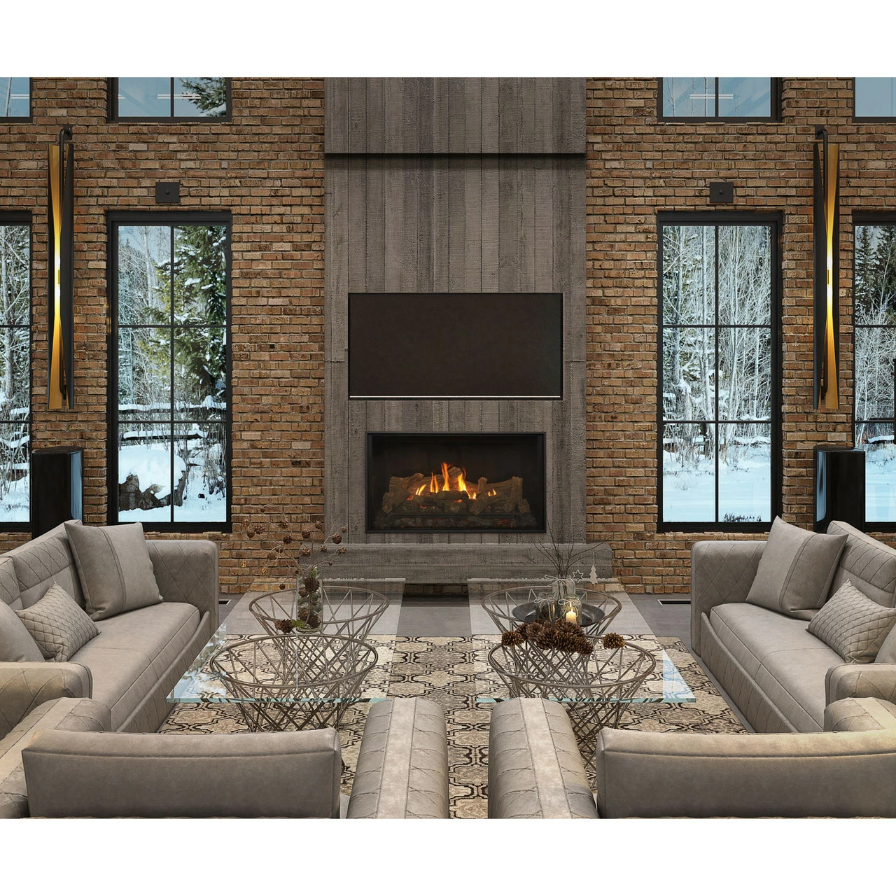 Bellingham 52 Rectangular Gas Fireplace - Kozy Heat 4 Bellingham 52 Rectangular Gas Fireplace - Kozy Heat - Image 2