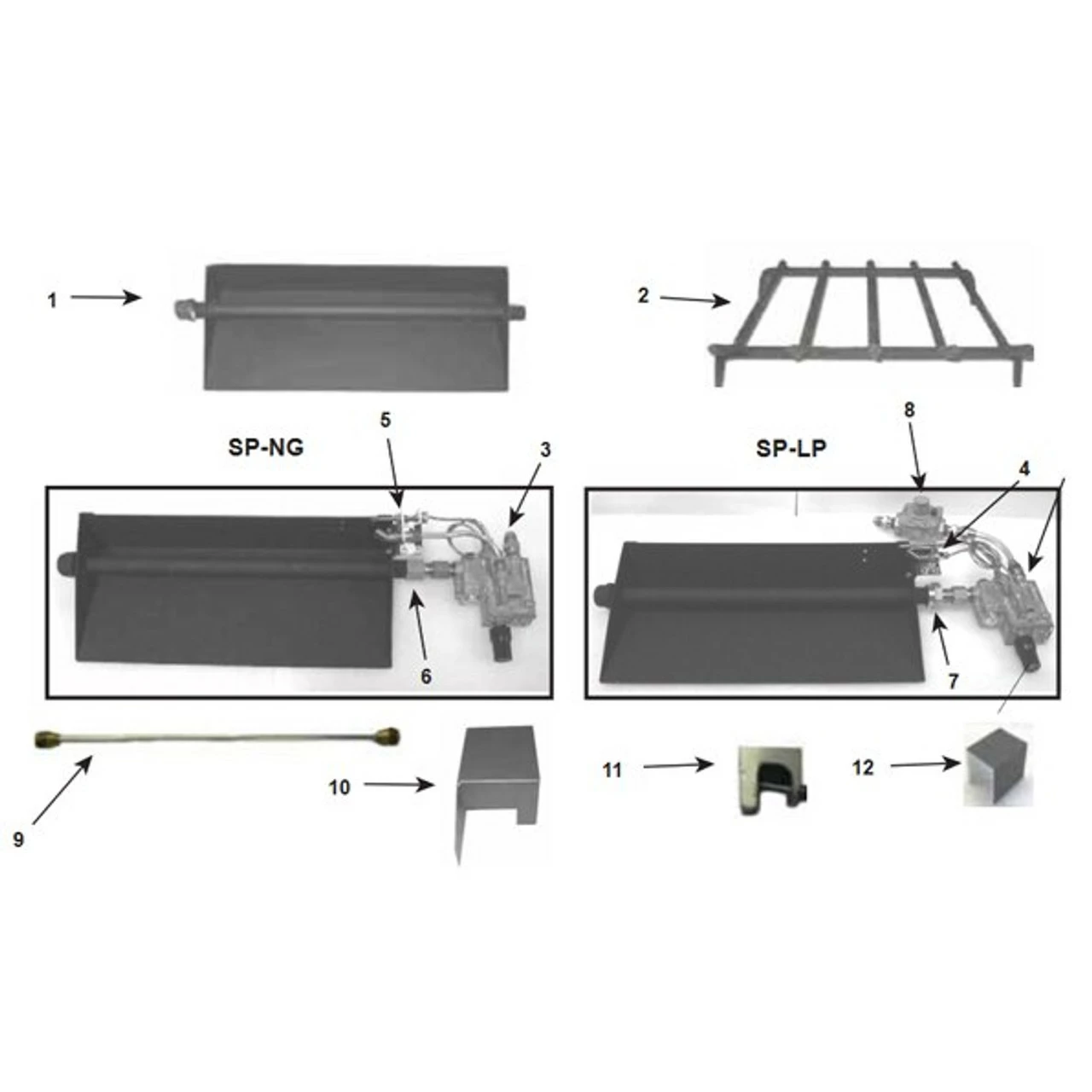 Hearth Kits Sand Pan Burners For Single-Sided Fireplaces 18" Safety Pilot Hearth Kit (Natural Gas) | Majestic 4 Hearth Kits Sand Pan Burners For Single-Sided Fireplaces 18" Safety Pilot Hearth Kit (Natural Gas) | Majestic - Image 2