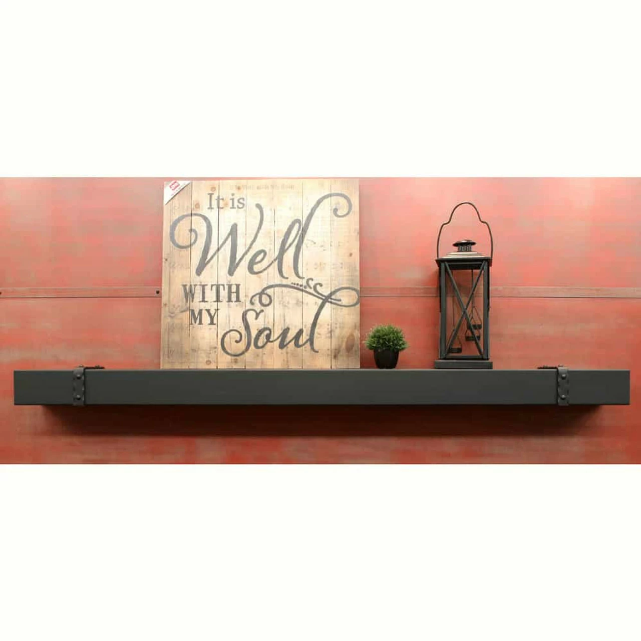 5ft Steel Mantel Shelf 4 5ft Steel Mantel Shelf - Image 2