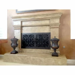 Carlsbad Rectangular Fireplace Door - Wrought Iron 12 Carlsbad Rectangular Fireplace Door - Wrought Iron -AMS FIREPLACE Sales carlsbad 23 fireplace door ams 30483.1574816000