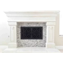 Carlsbad Rectangular Fireplace Door - Wrought Iron 10 Carlsbad Rectangular Fireplace Door - Wrought Iron -AMS FIREPLACE Sales carlsbad 23 rectangular fireplace door web3 99461.1574816000