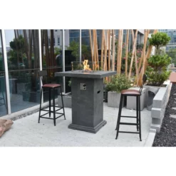 Elementi Montreal Bar Fire Table 34" X 34" 13 Elementi Montreal Bar Fire Table 34" X 34" -AMS FIREPLACE Sales dark gray elementi fire pits ofg221 lp 31 1000 91144.1657013509