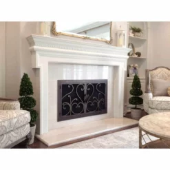 Del Mar Rectangular Fireplace Door - Wrought Iron 14 Del Mar Rectangular Fireplace Door - Wrought Iron -AMS FIREPLACE Sales del mar 12 fireplace door ams 34680.1575310733