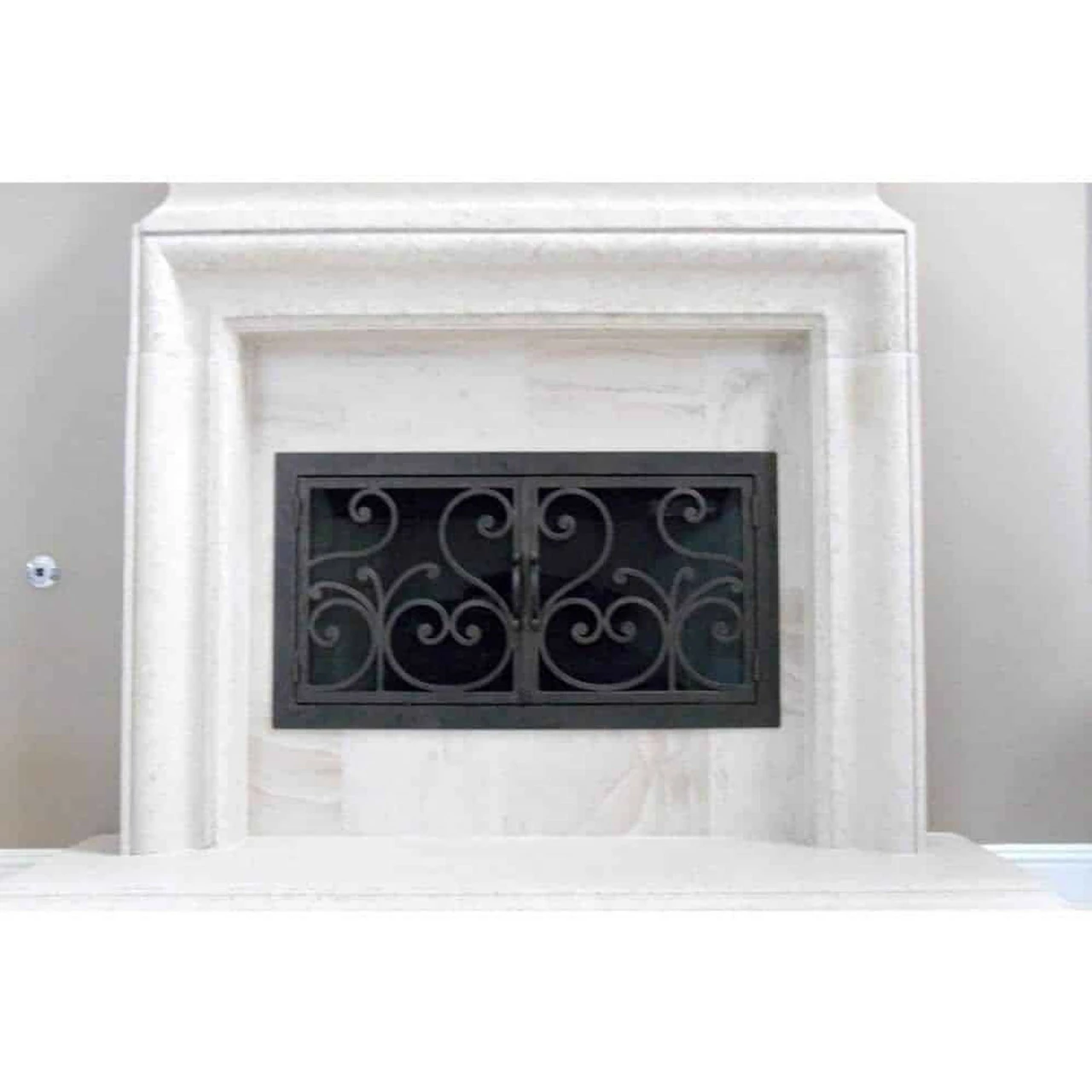 Del Mar Rectangular Fireplace Door - Wrought Iron 5 Del Mar Rectangular Fireplace Door - Wrought Iron - Image 3