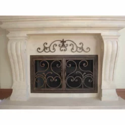 Del Mar Rectangular Fireplace Door - Wrought Iron 19 Del Mar Rectangular Fireplace Door - Wrought Iron -AMS FIREPLACE Sales del mar 12 web8 46252.1575310733