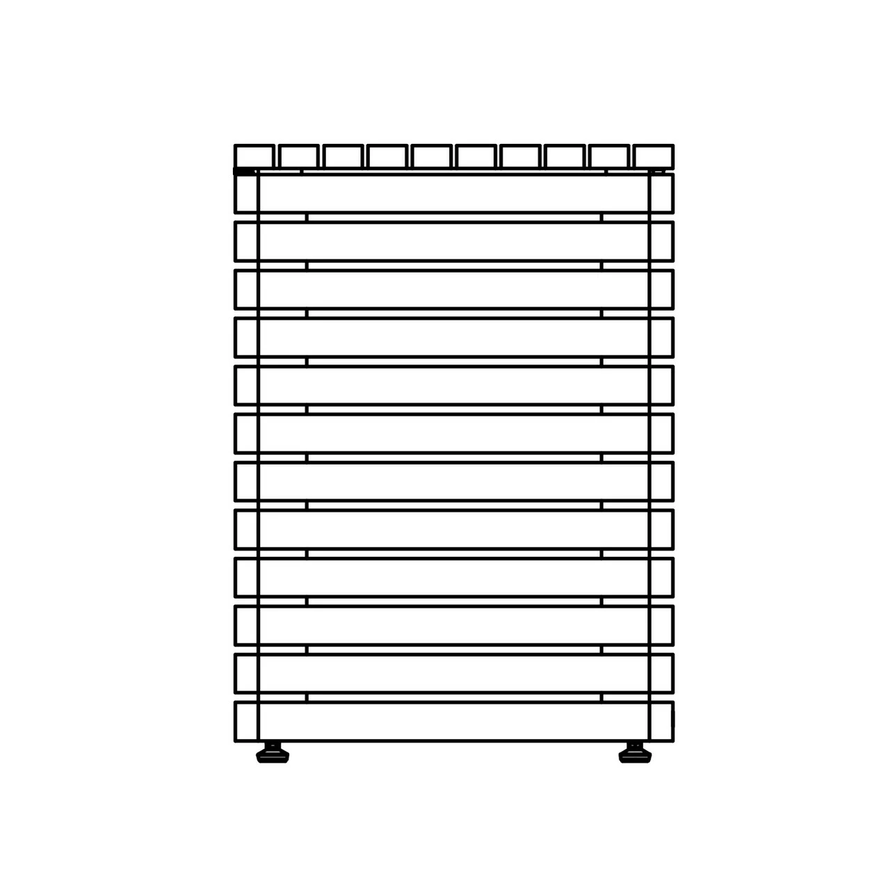 Fire Stool Tank (Teak) - EcoSmart Fire 6 Fire Stool Tank (Teak) - EcoSmart Fire - Image 4