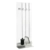 Elite Clear Fireplace Tool Set - 4pc -AMS FIREPLACE Sales elite clear glass tool set side web 08432.1581617776