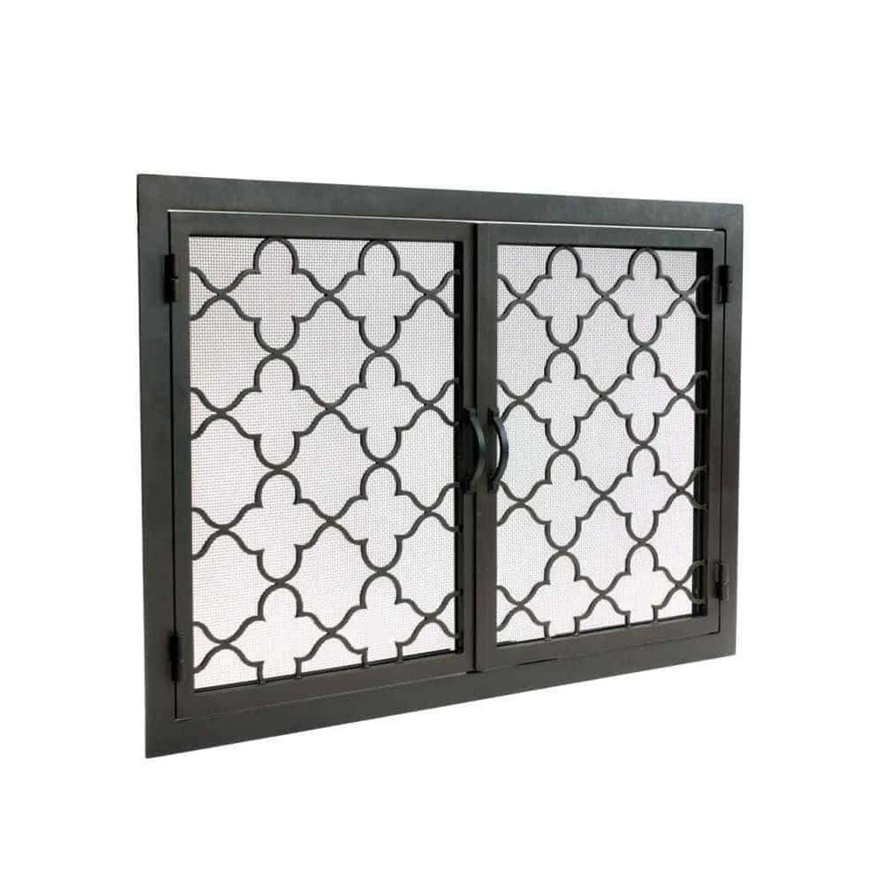 Encinitas Rectangular Fireplace Door - Wrought Iron 5 Encinitas Rectangular Fireplace Door - Wrought Iron - Image 3