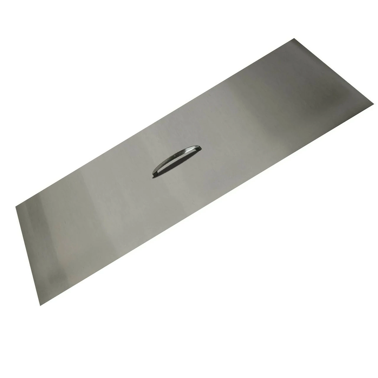 The Outdoor Plus 10" Wide Brushed Stainless Steel Rectangle Fire Pit Cover 4 The Outdoor Plus 10" Wide Brushed Stainless Steel Rectangle Fire Pit Cover - Image 2