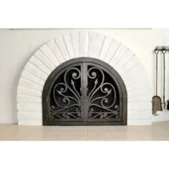 Faraday Arched Fireplace Door - Wrought Iron 7 Faraday Arched Fireplace Door - Wrought Iron -AMS FIREPLACE Sales faraday 7 arch web2 00042.1581972323