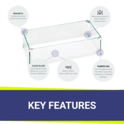 18" Rectangular Glass Wind And Flame Guard | American Fire Glass 8 18" Rectangular Glass Wind And Flame Guard | American Fire Glass -AMS FIREPLACE Sales fg afpp 18 bubbles 60913.1615933994